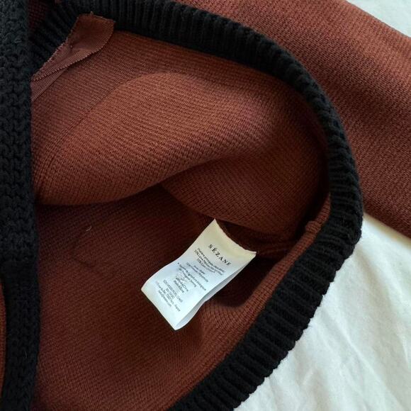 Sezane auguste cardigan in red/burgendy - Picture 3 of 3